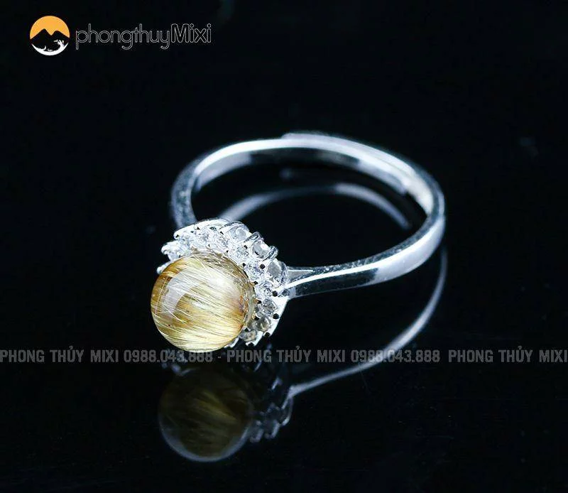 Nhẫn thạch anh vàng đẳng cấp
