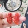 Mặt dây hồ ly huyết ngọc MDHL01