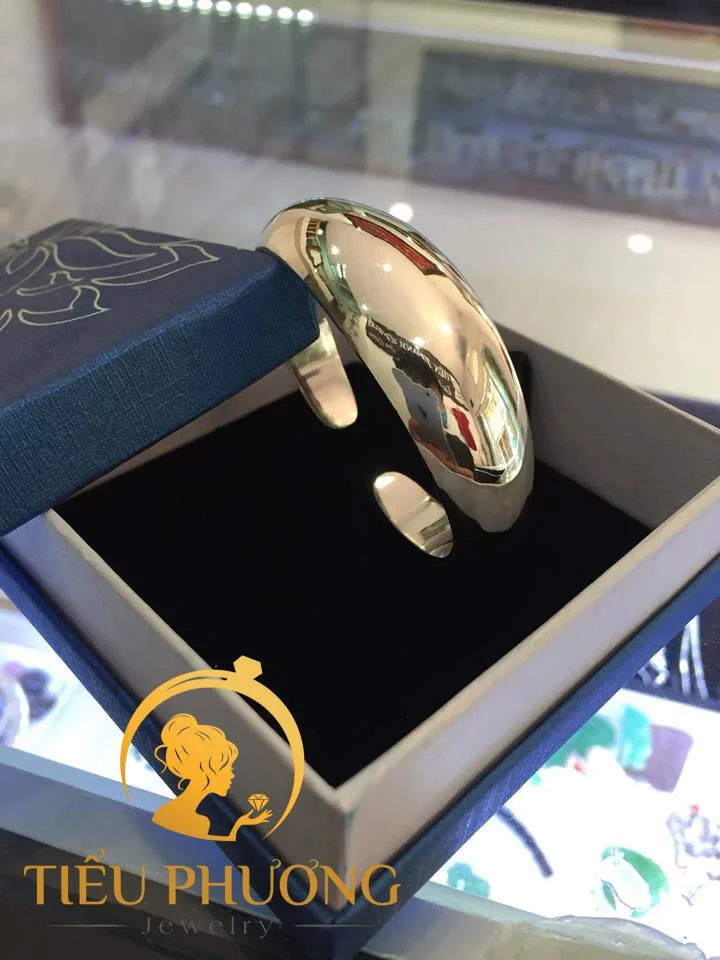 lắc tay bạc nữ 925 dạng tròn trơn