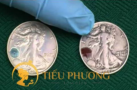 dùng axit nitrix phân biệt bạc thật bạc đểu