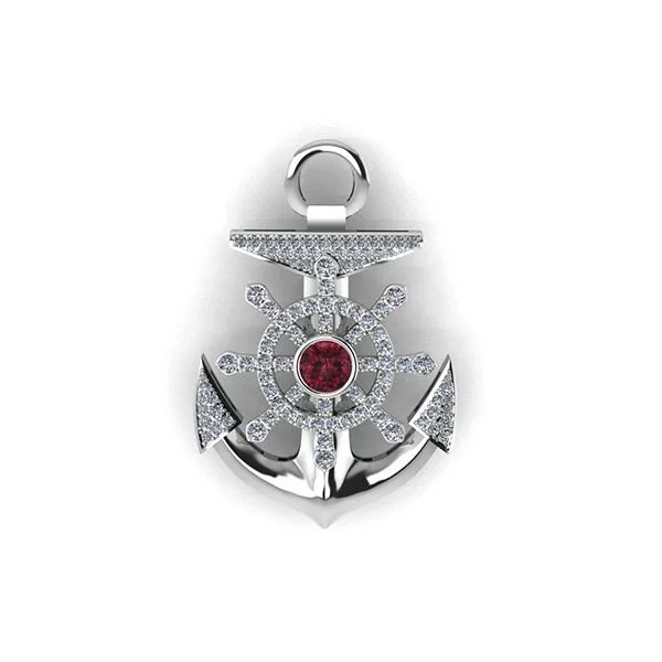 Biểu tượng mặt dây chuyền hình mỏ neo đẹp dành cho nam giới.