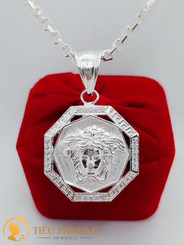 mặt dây versace bằng bạc cho nam