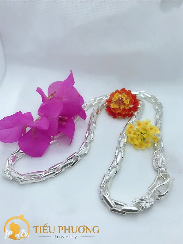mẫu dây chuyền bạc nam đẹp hình rồng