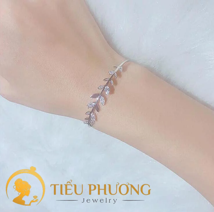 lắc tay bạc ta đính đá CZ